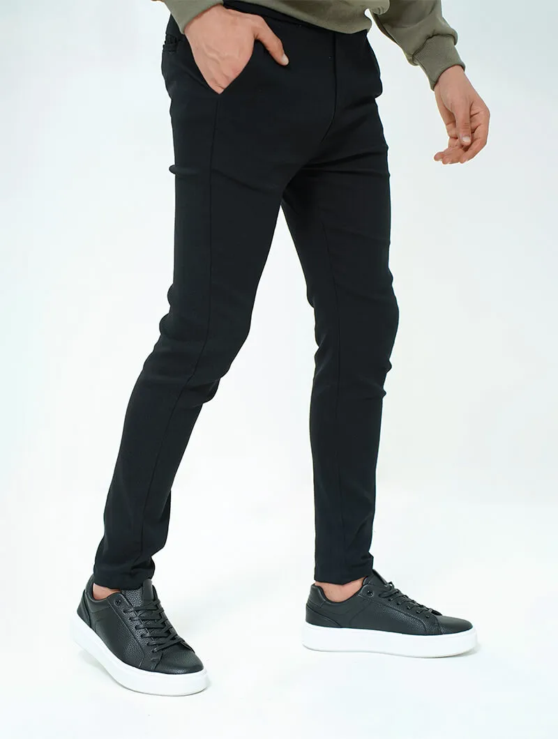 Pantalon slim en coton